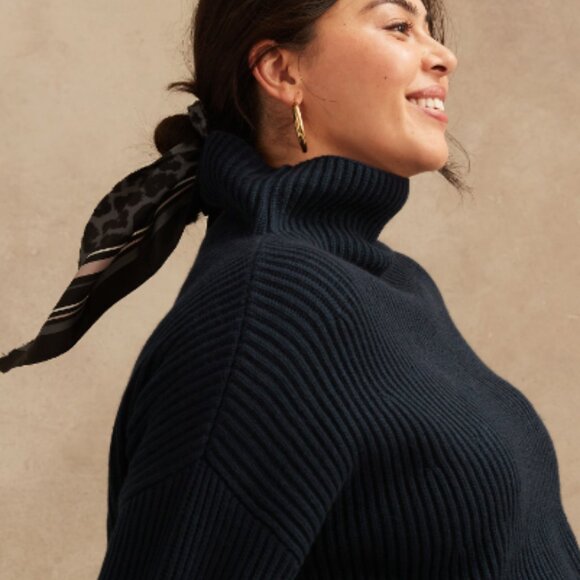 Banana Republic Oversized Merino Cashmere Sweater XXSP NWT - Picture 2 of 7